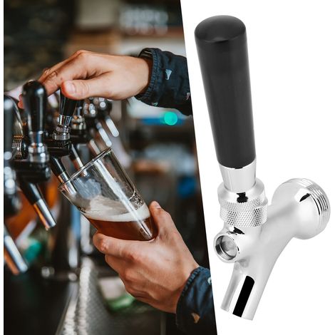 Robinet tireuse biere laiton avec pinceau et couvre-poussière accessoire brassage kit 1 robinet 1 poignee 1 pinceau 1 cache (1/5)