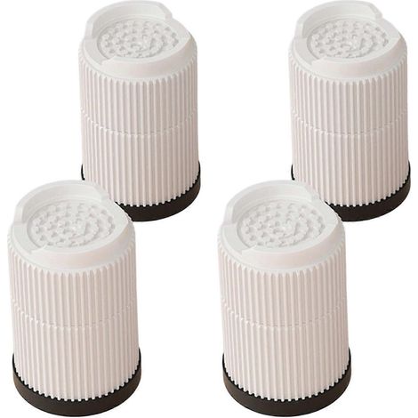 Tapis rehausseur quadruple, antidérapant et silencieux, facile à installer, un indispensable pour le salon, convient à la maison comme au bureau, disponible en plusieurs couleurs, blanc, hauteur 7,1 c (1/5)