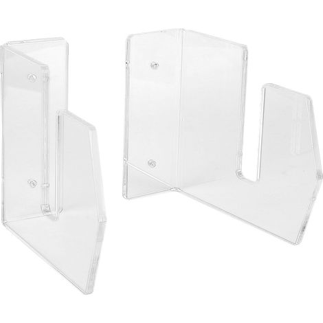 Lot de 2 supports muraux pour skateboard, accroche-planche de collection, étagère transparente pour skate électrique, fixation pour passionnés (1/5)