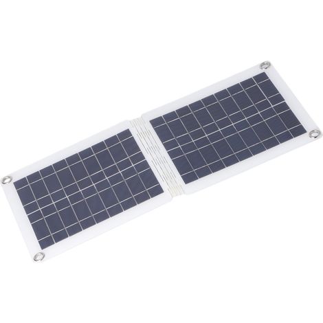 Panneau solaire polycristallin, double port USB, chargeur de batterie solaire pliable pour voiture, compatible avec téléphones portables, lecteurs MP3 et MP4, 18 V, 10 W (1/5)