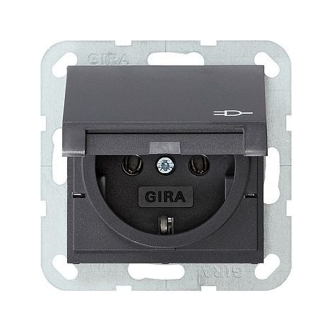 Gira GIRA 045428 - CEE 7/3 - Anthracite - IP44 - 250 V - 16 A