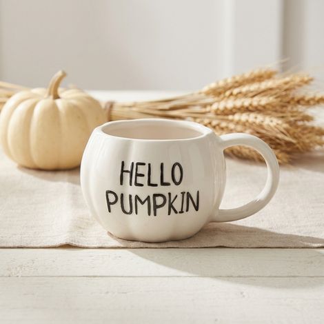 Seasonal Hello Pumpkin Decorative Mug (1/2)