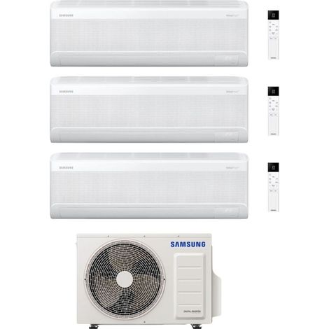 Samsung Climatizzatore Trial Split Windfree Elite S2 9+9+9 BTU con AJ068TXJ3KG/EU Inverter R-32 Wi-Fi Classe A++