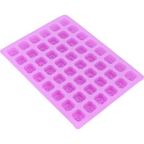 Backform mit 48 Mulden für Schokolade, Bonbons, Kekse und Eiswürfel – Alphabet-Backblech für Gebäck. (1/5)