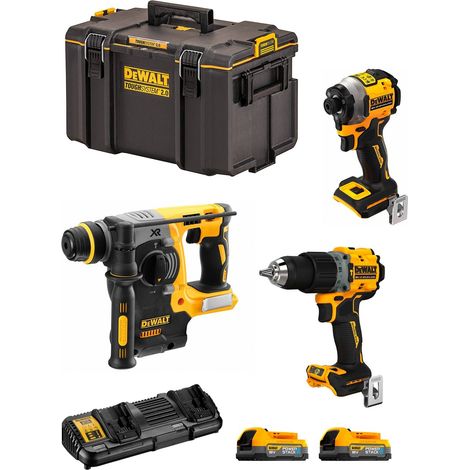 DeWALT Kit DWK308PS (DCH273 + DCF850 + DCD805 + 2 x 1,7 Ah + DCB132 + DS400) (1/5)