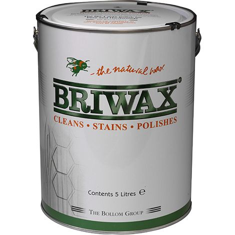 Briwax BW0303000005 Wax Polish Original Clear 5 litre BRWWPCL5