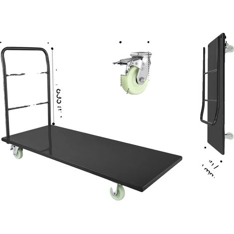 Chariot Plateforme, Haute Capacité de Poids, Construction en Acier Alliage Durable, 60x30in (1/2)
