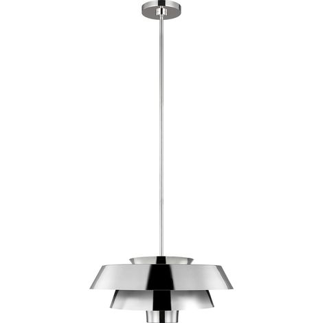 Elstead Brisbin 1 Lichtanhänger, poliertes Nickel, E27 (1/4)