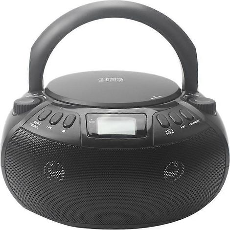 Tragbarer Multifunktions-Bluetooth-CD-Player mit Radio, zwei Stereolautsprechern und USB-Audioeingang. (1/5)