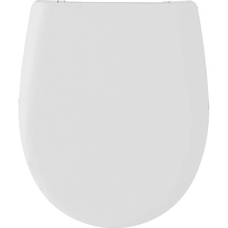 Abattant WC Laniara en plastique thermodurcissable, blanc, charnières en acier inoxydable (1/3)