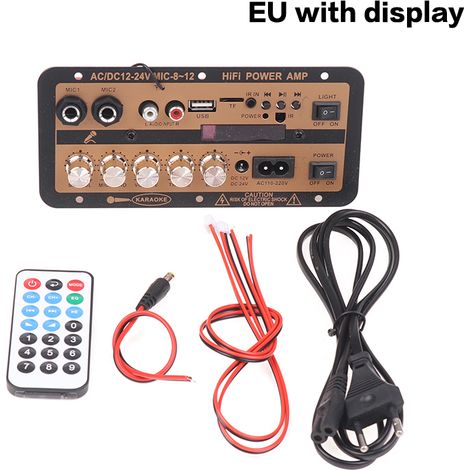 Carte d'amplification Bluetooth 5.0 avec prise UE/US et entrée optique/USB (1/5)