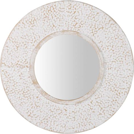 Espejo Metal Redondo Beige 85X8X85 Cm (1/2)