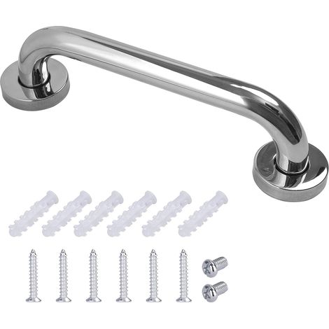 Haltegriff aus Edelstahl, Badezimmer-Badewannengriff für Toilette, Toilette für ältere Menschen/Behinderte/Kinder/Schwangere, 25 cm