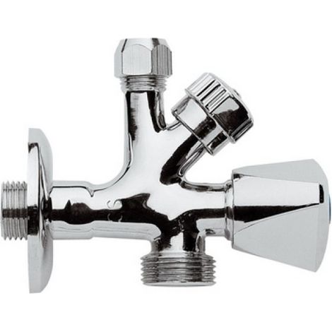 RUBINETTO COMBINATO SOTTOLAVABO-LAVATRICE 1/2 x 3/4