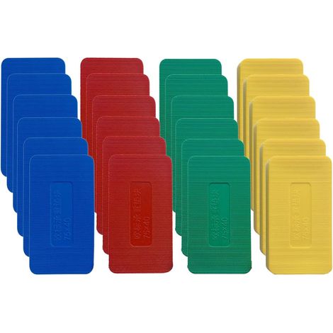 60PCS Cale de Vitrage en Plastique,Cale Plastique,Cale Carrelage,Lambourdes,Cale Plastique Terrasse,Cale Meuble,Entretoise Plastique Pour Terrasse Bois,Lambourdes,Carrelage,Parquet (1/5)