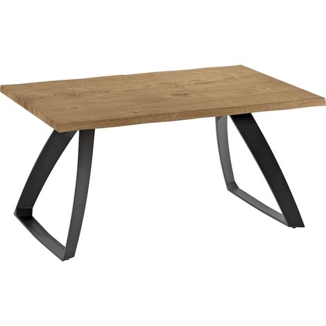 Bridge – Ausziehbarer Tisch (160/240 x 90 cm) aus schwarzem Eichenfurnier (1/3)