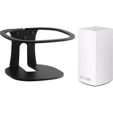 Kompatibel mit Linksys AC3900M Wandhalterung, Linksys AC3900M Ständer, Linksys AC3900M Metallhalterung, Zubehör, Zubehörablage (Schwarz), 2 Stück (1/5)