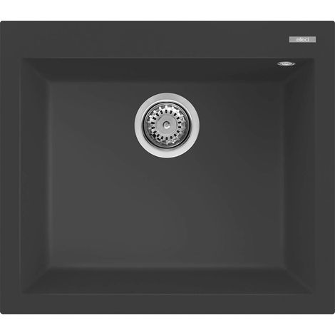 Lavello Elleci Incasso 1 vasca 57x50 Quadra 105 Granitek Antracite LGQ10559