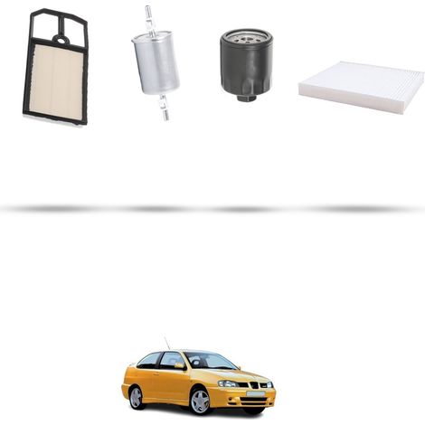 Kit tagliando 4 filtri compatibile con Seat Cordoba II 1.4i 16v 55kw dal 1999 (1/5)