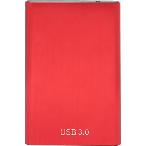 Boîtier pour disque dur SATA 2,5 pouces Type C 10 Gbit/s haute vitesse, portable, avec indicateur LED rouge (disque dur non inclus). (1/5)