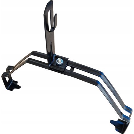 Supporto di protezione contro i fulmini per tegole di colmo SIMPLA DOMINO, supporto terminale aereo, Fi6-8mm, NERO (1/4)