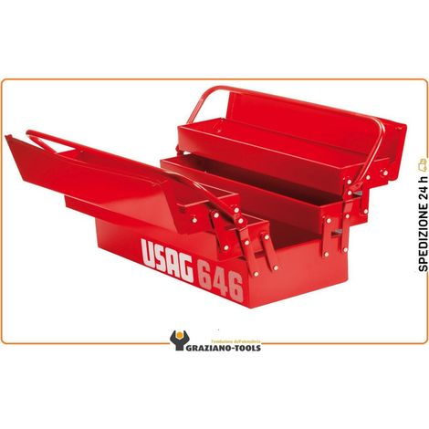 USAG 646/5LV U06460301 CASSETTA ESTENSIBILE LUNGA A CINQUE SCOMPARTI (1/4)
