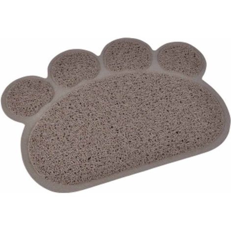 Tapis Repas pour Chien & Chat "Pattes" 40cm Taupe