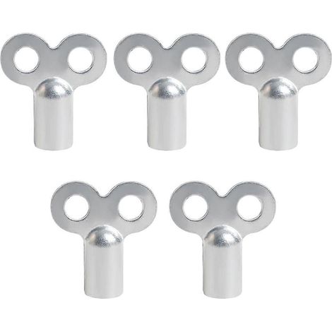 Clé de robinet de radiateur, matériau de haute qualité pour l'entretien du chauffage central, compatibilité universelle assurant un entretien régulier, lot de 5 (1/4)
