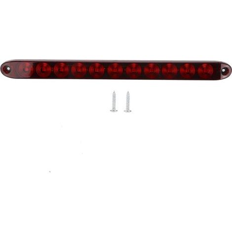 12V 11 LED LED-Brems-/Rücklicht mit roter Linse für Lkw, Anhänger und schwere Nutzfahrzeuge.