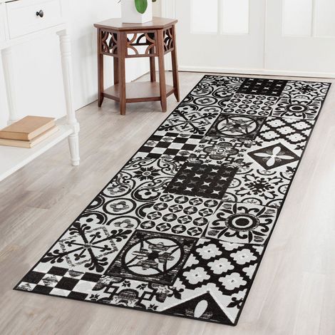 Karat – Tapis de couloir en polyamide 80 x 150 cm – Antidérapant – Dos en gel – Absorption sonore – Fabriqué en Allemagne