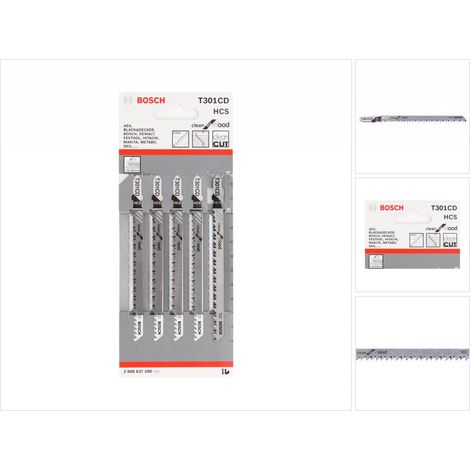 Bosch 5 Stichsägeblätter T 301 CD - 2608637590
