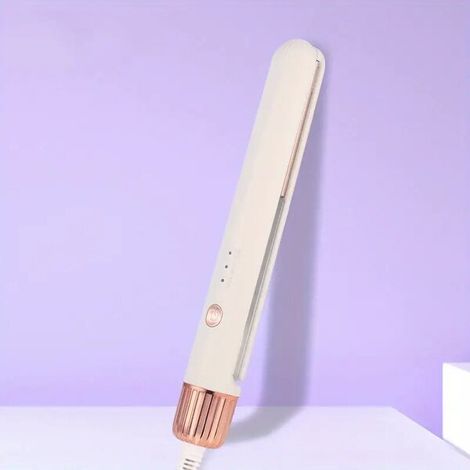 Mini lisseur portable, utilisable pour lisser et boucler les cheveux. (1/5)