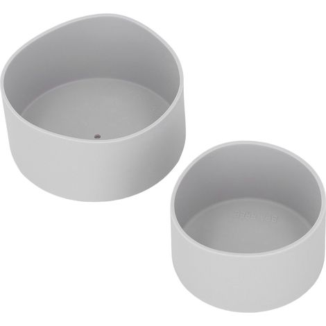 Lot de 2 manchons de protection en silicone gris pour le fond de bouteille isotherme. (1/5)