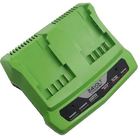 Chargeur de batterie Li-Ion pour tronçonneuse rechargeable Greenworks 24 V, clé à molette électrique (1/5)