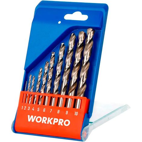 Bohrer workpro hss4341 10 Stück hohe Widerstand Präzision