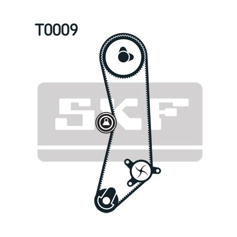 Kit de courroie crantée SKF VKMA 02200 AUTOBIANCHI 0818.21 0829.17 5972277