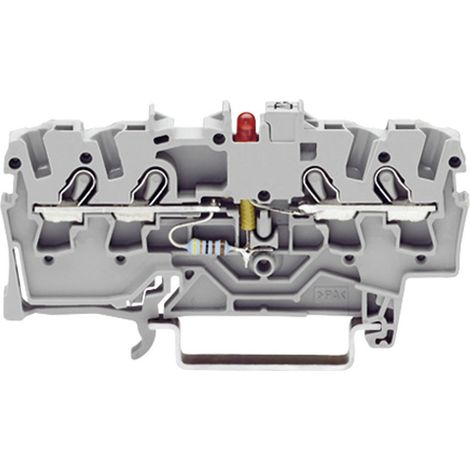 WAGO 2001-1421/1000-413 LED-Klemme 4.20 mm Zugfeder Belegung: L Grau 1 St. (1/2)