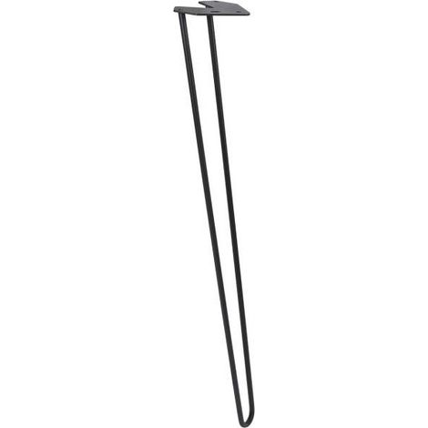 Tischbein industriell Schwarz Stahl 720 mm - Pro Stück