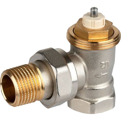 Resideo Thermostatventilkörper SX Messing vernickelt, Eck kurz, 3/8", V2020ESX10 (1/3)