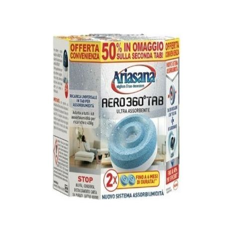 2 Pz Ricarica Ariasana Tab Doppia Bi Pack Aero 360 Neutro Aria Sana Pasticche (1/3)