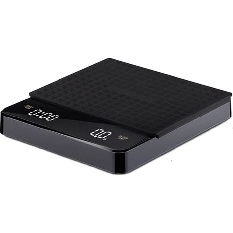 1 balance électronique, précision 0,1 g, capacité 3 kg, design compact 130 x 150 x 22,5 mm, minuterie intégrée, pour cuisine et pâtisserie (1/5)