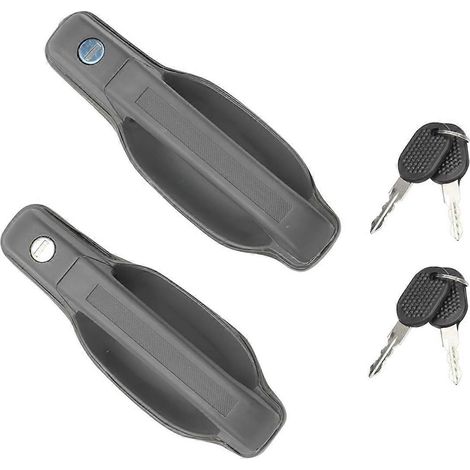 Car Exterior Door Handle with Keys 93936134 93936135 for IVECO DAILY-Dark Gray- (1/5)