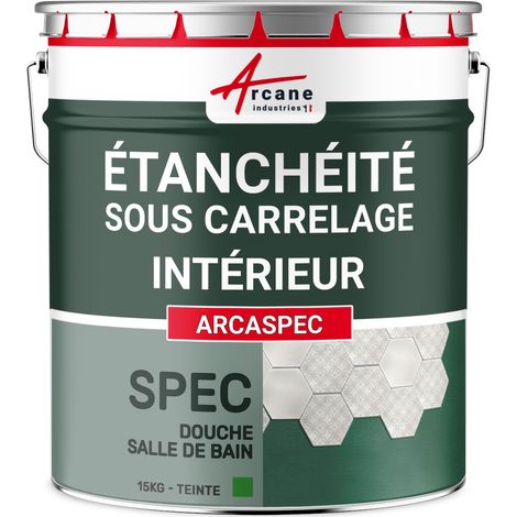 Arcane Industries – Résine d'étanchéité sous carrelage 15 kg – Imperméabilisation pour douches et cuisines – Application intérieure – Résistante à la fissuration