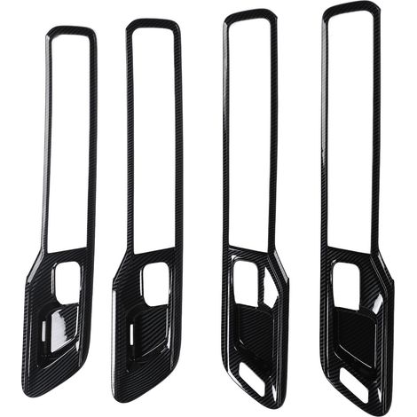 pièces - Cache-poignée de porte intérieure - Motif fibre de carbone - Moulure de garniture de porte intérieure - Compatible avec 1500 2023 (1/5)