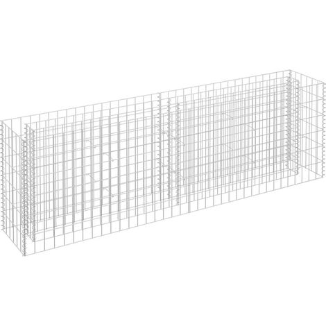 Maison Exclusive - Gabbione Letto Rialzato in Acciaio Zincato 180x30x60 cm (1/5)