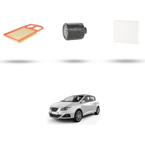 Kit tagliando 3 filtri compatibile con Seat Ibiza III 1.6 16v 74kw dal 2003 al 2009 (1/5)