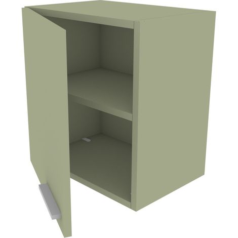 Libreria pensile moderna con anta - Design minimalista e montaggio rapido - Salvia