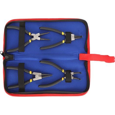 4 Pièces Pince à Bijoux Rond et Courbée Portable pour Fabrication et Réparation d'Ornements (1/5)