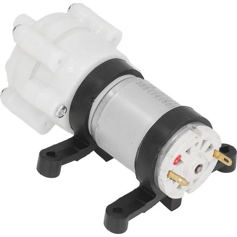 12-V-Gleichstrom-Wasserpumpe, selbstansaugend, Membran-Tauchpumpe für den Hausgebrauch, 385-nm-Motor, PVC-Halterung, 3 Meter Förderhöhe (1/5)