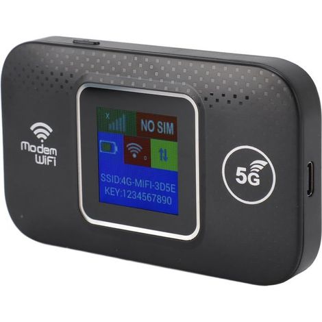 Routeur Mobile,Point D'accès WiFi Mobile 4G,WiFi Portable pour Routeur en Déplacement,Carte SIM 300 Mbit/s Haute Vitesse pour (1/4)
